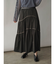 パイピングティアードスカート