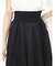 異素材切り替えフレアスカート