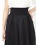 異素材切り替えフレアスカート