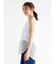 メッシュ切替ノースリーブトップス(white)