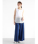 メッシュ切替ノースリーブトップス(white)