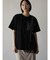 デニム×チュールドッキングポケットTシャツ