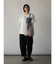 デニム×チュールドッキングポケットTシャツ