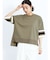 配色ハーフスリーブオーバーTシャツ