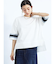 配色ハーフスリーブオーバーTシャツ