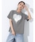 箔ハートプリントTシャツ