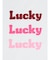”Lucky”フロッキーロゴTシャツ