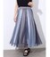 マルチストライプチュールレイヤードスカート
