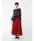 タックフレアロングスカート