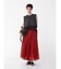 タックフレアロングスカート