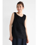 メッシュ切替ノースリーブトップス(black)