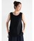 メッシュ切替ノースリーブトップス(black)