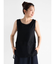 メッシュ切替ノースリーブトップス(black)