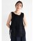 メッシュ切替ノースリーブトップス(black)