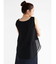 メッシュ切替ノースリーブトップス(black)