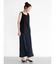 メッシュ切替ノースリーブトップス(black)