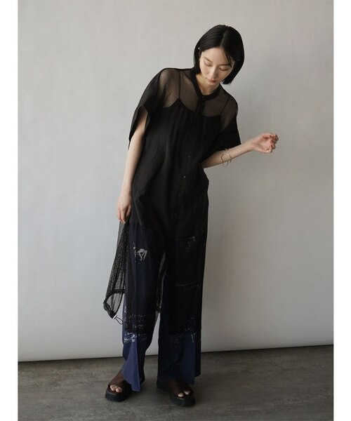 メッシュドッキングロングシャツ｜メドックの通販｜&mall