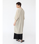 ネックデザインロングシャツブラウス