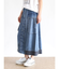 サイドポケットテンセルデニムスカート