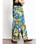 トロピカルフラワープリントパンツ