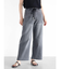 ドロストストレッチデニムワイドパンツ