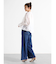 ドロストストレッチデニムワイドパンツ