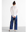 ドロストストレッチデニムワイドパンツ