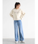 ドロストストレッチデニムワイドパンツ