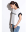ニットフリルラメドッキングロゴTEE