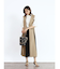 アシンメトリーラペル配色ジレワンピース