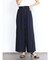 リネンライクタックワイドパンツ
