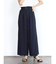 リネンライクタックワイドパンツ