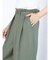 リネンライクタックワイドパンツ