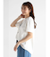 レディモチーフ刺繍Tシャツ