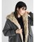 ファーフーデッドモッズロングアウター