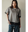 チュールレイヤードテキストロゴTシャツ