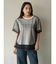 チュールレイヤードテキストロゴTシャツ