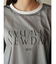 チュールレイヤードテキストロゴTシャツ
