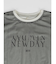 チュールレイヤードテキストロゴTシャツ