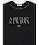 チュールレイヤードテキストロゴTシャツ