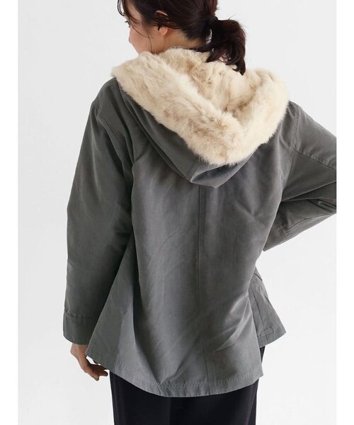 ファーフーデッドモッズアウター｜メドックの通販｜&mall（アンド