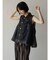 シアー×デニムアンサンブルベスト