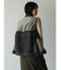シアー×デニムアンサンブルベスト