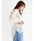ラメメッシュサイドシャーリングシャツ