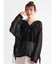 ラメメッシュサイドシャーリングシャツ