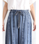 タックデザインテンセルデニムパンツ