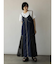 サイドメッシュデニムワンピース