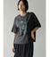 ショルダーパイピングプリントTシャツ