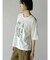 ショルダーパイピングプリントTシャツ
