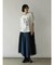 ショルダーパイピングプリントTシャツ